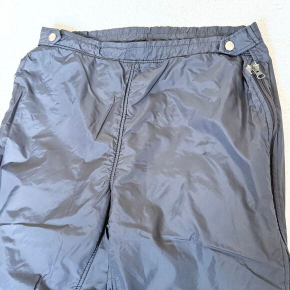 Roffe Vintage Black Full Side Zip Ski Pants - US Unisex M - Picture 2 of 12